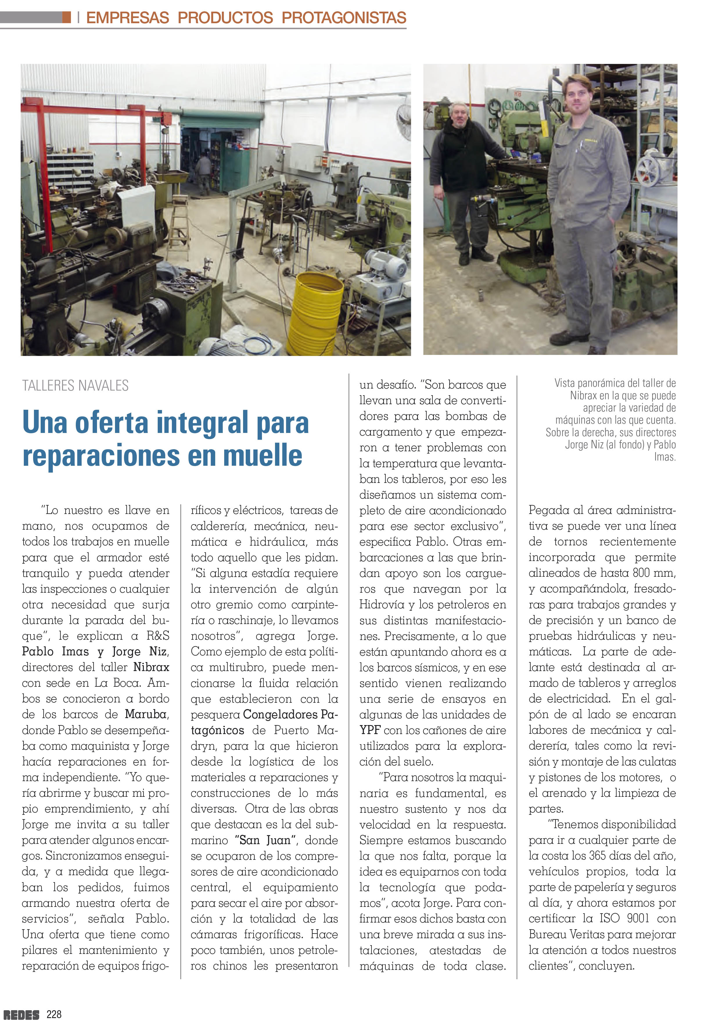 Article published on Redes & Seafood Magazine